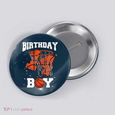 14th Birthday Basketball 14 Year Old Button