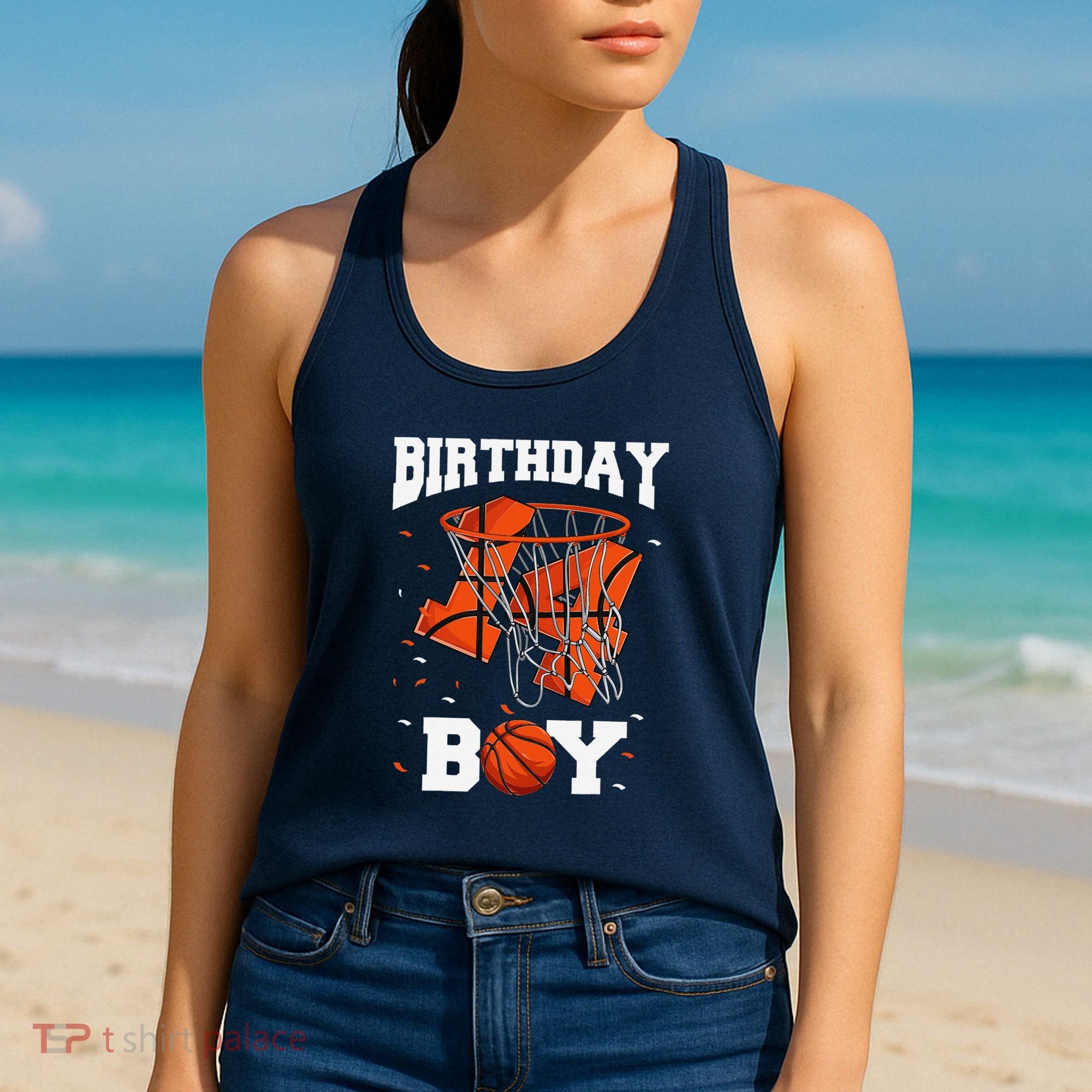 14th Birthday Basketball 14 Year Old Women's Tank Top