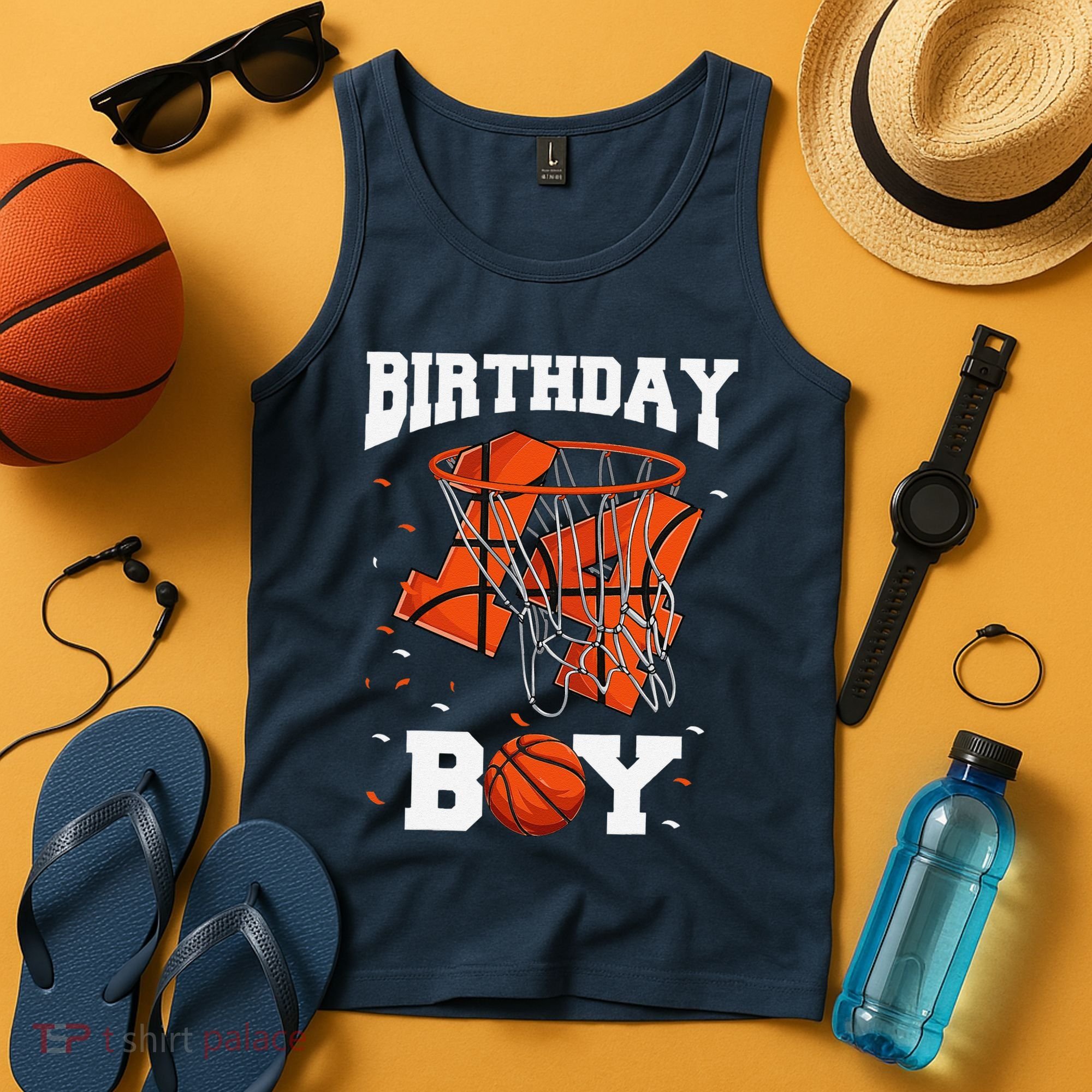 14th Birthday Basketball 14 Year Old Tank Top