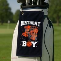 14th Birthday Basketball 14 Year Old Golf Towel thumb 2