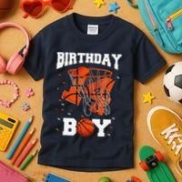 14th Birthday Basketball 14 Year Old Kids T-Shirt thumb 3