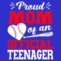 13Th Birthday Baseball Proud Mom Of An Teenager Gift T-Shirt thumb 7
