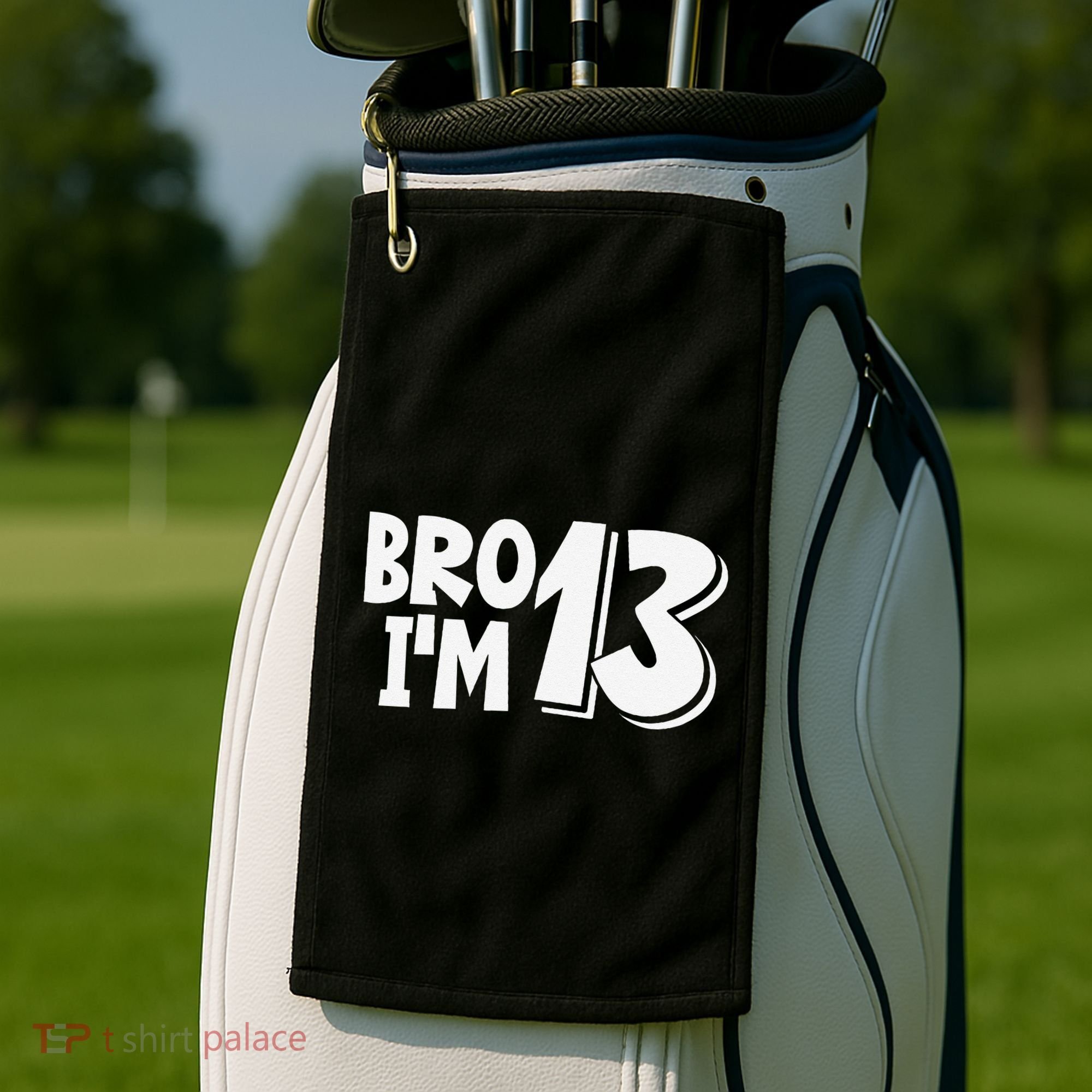 13th Birthday Bro I’m 13 Year Old Thirteen Thirtee Golf Towel