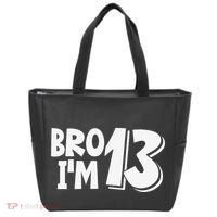 13th Birthday Bro I’m 13 Year Old Thirteen Thirtee Tote Bag thumb 0