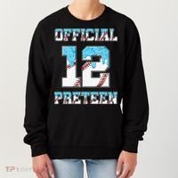 12th Birthday Baseball Drip Preteen Women's Sweatshirt thumb 0