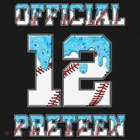 12th Birthday Baseball Drip Preteen Bucket Hat thumb 4