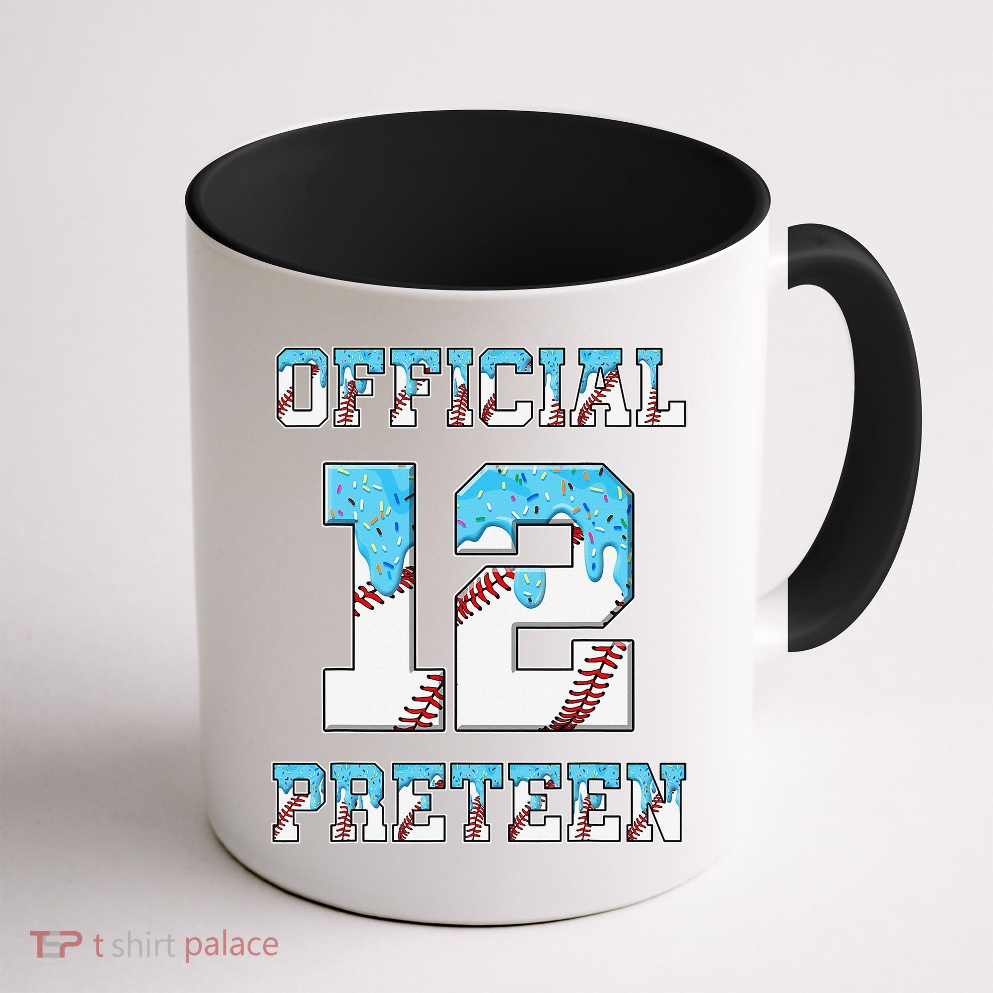 12th Birthday Baseball Drip Preteen Coffee Mug