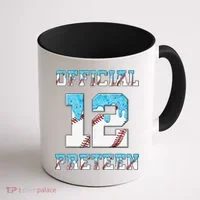 12th Birthday Baseball Drip Preteen Coffee Mug thumb 1