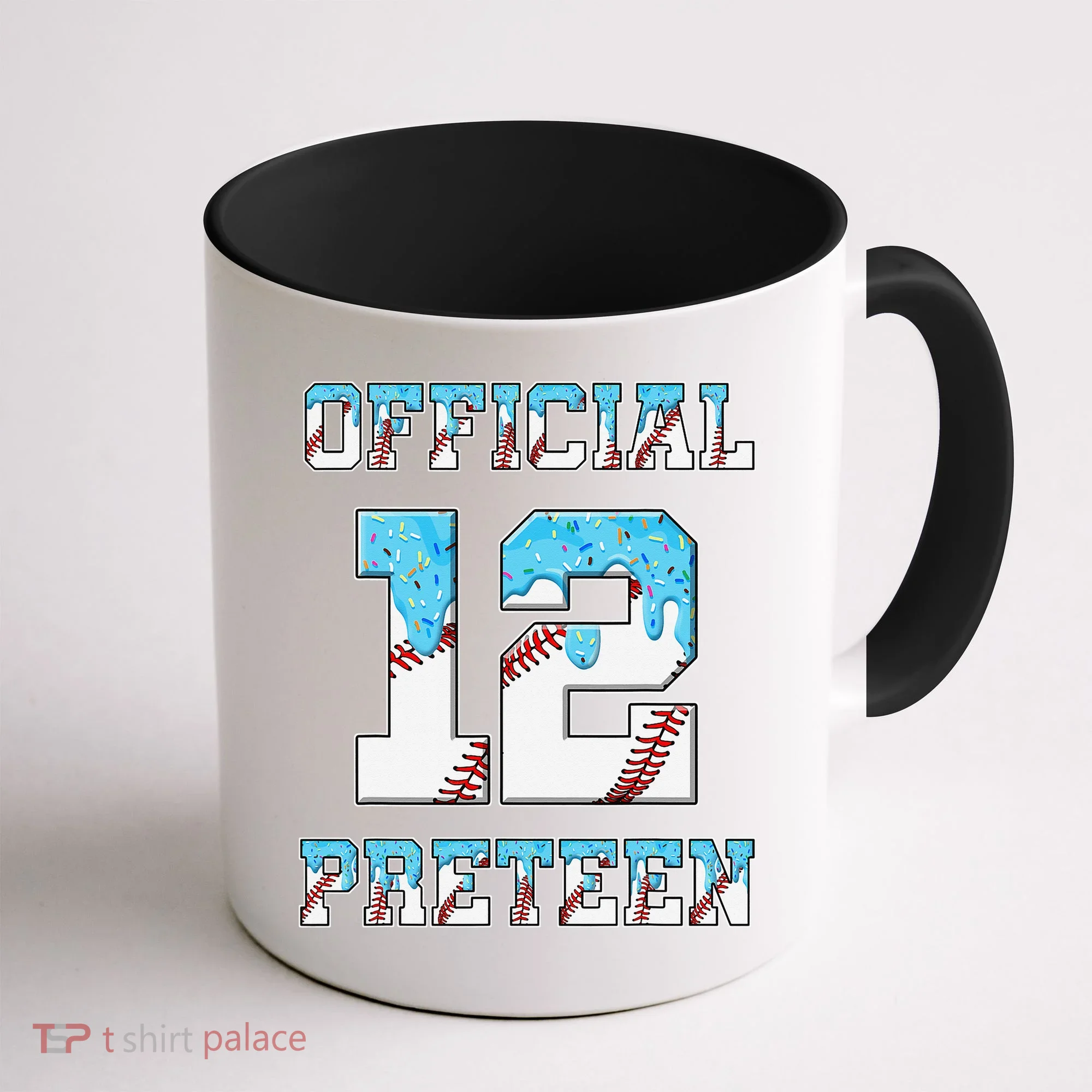 12th Birthday Baseball Drip Preteen Coffee Mug
