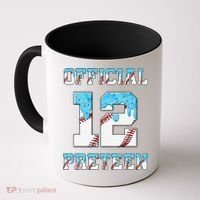 12th Birthday Baseball Drip Preteen Coffee Mug thumb 0