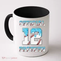 12th Birthday Baseball Drip Preteen Coffee Mug thumb 0
