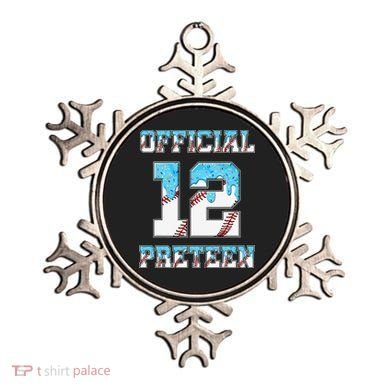 12th Birthday Baseball Drip Preteen Ornament