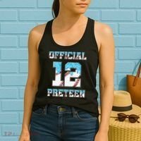 12th Birthday Baseball Drip Preteen Women's Tank Top thumb 2