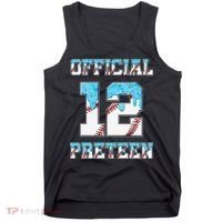 12th Birthday Baseball Drip Preteen Tank Top thumb 0
