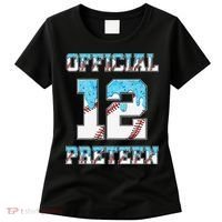 12th Birthday Baseball Drip Preteen Women's T-Shirt thumb 0