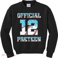 12th Birthday Baseball Drip Preteen Kids Sweatshirt thumb 0