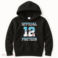 12th Birthday Baseball Drip Preteen Kids Hoodie thumb 0