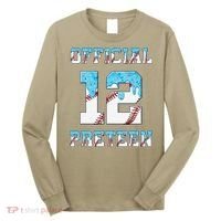 12th Birthday Baseball Drip Preteen Long Sleeve Shirt thumb 0