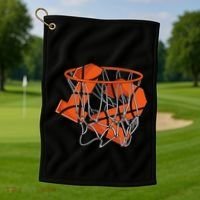 12th Birthday Basketball Cute Gift 12 Year Old Gift Golf Towel thumb 1