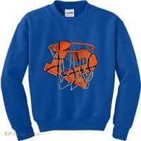 12th Birthday Basketball Cute Gift 12 Year Old Gift Kids Sweatshirt thumb 0