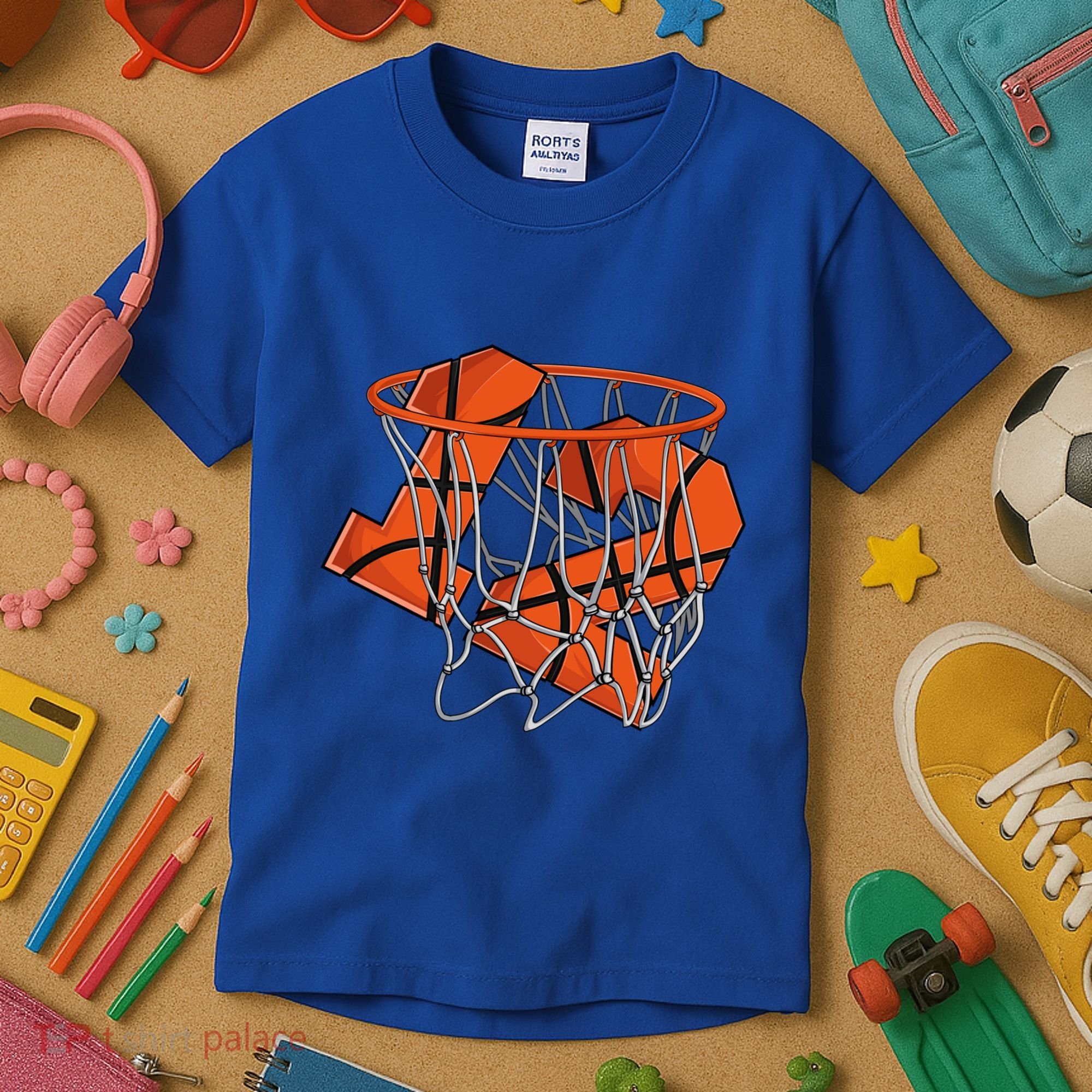 12th Birthday Basketball Cute Gift 12 Year Old Gift Kids T-Shirt