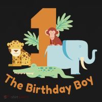 1st Birthday Boy Animal Jungle Backpack thumb 2