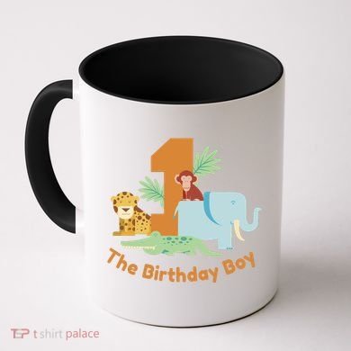 1st Birthday Boy Animal Jungle Coffee Mug