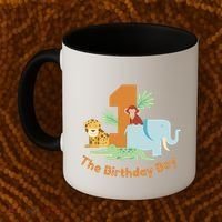 1st Birthday Boy Animal Jungle Coffee Mug thumb 2
