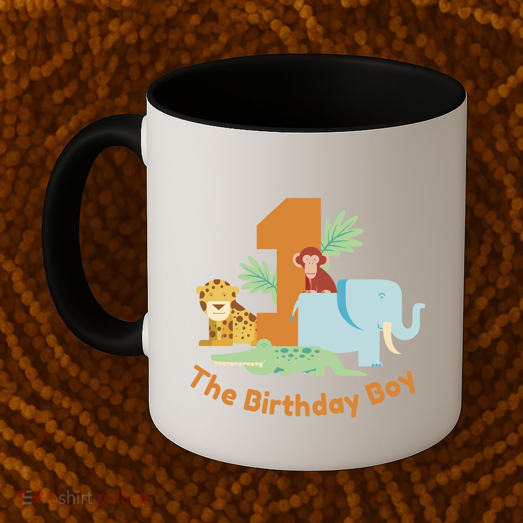 1st Birthday Boy Animal Jungle Coffee Mug