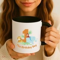 1st Birthday Boy Animal Jungle Coffee Mug thumb 3