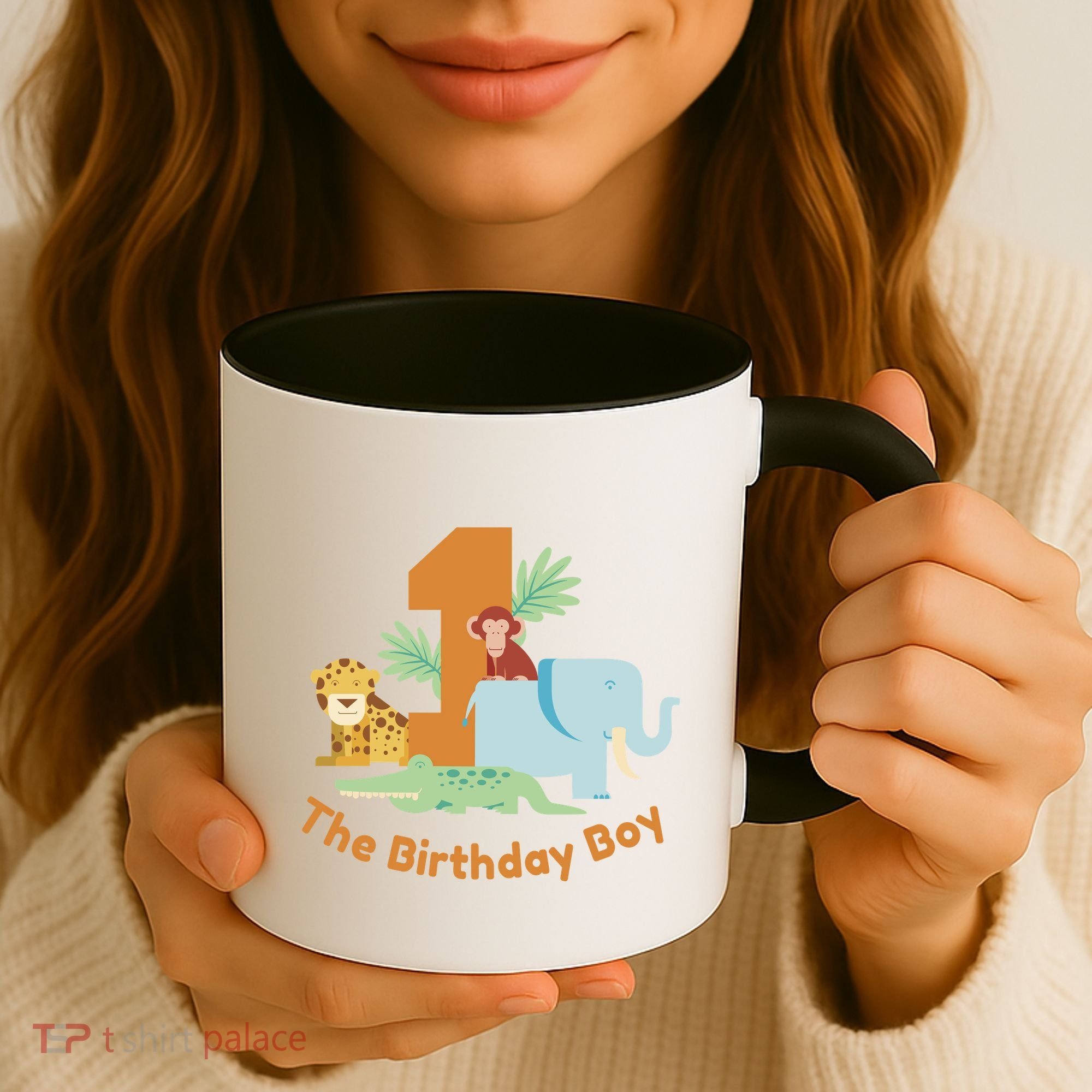 1st Birthday Boy Animal Jungle Coffee Mug