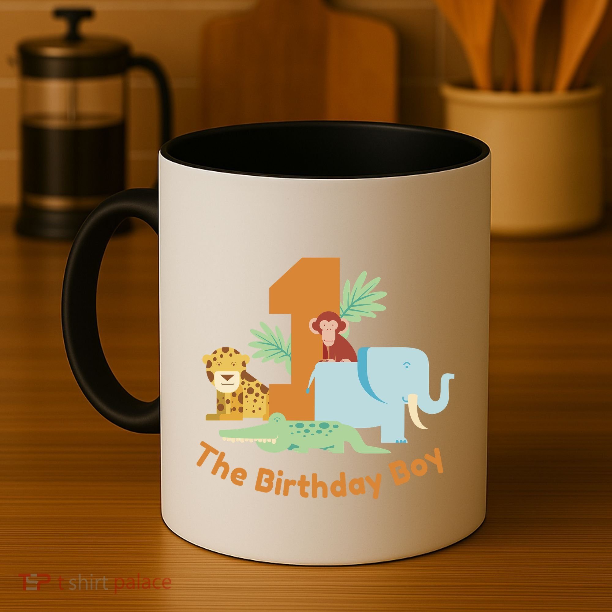 1st Birthday Boy Animal Jungle Coffee Mug