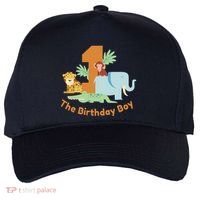1st Birthday Boy Animal Jungle Five-Panel Snapback Cap thumb 0