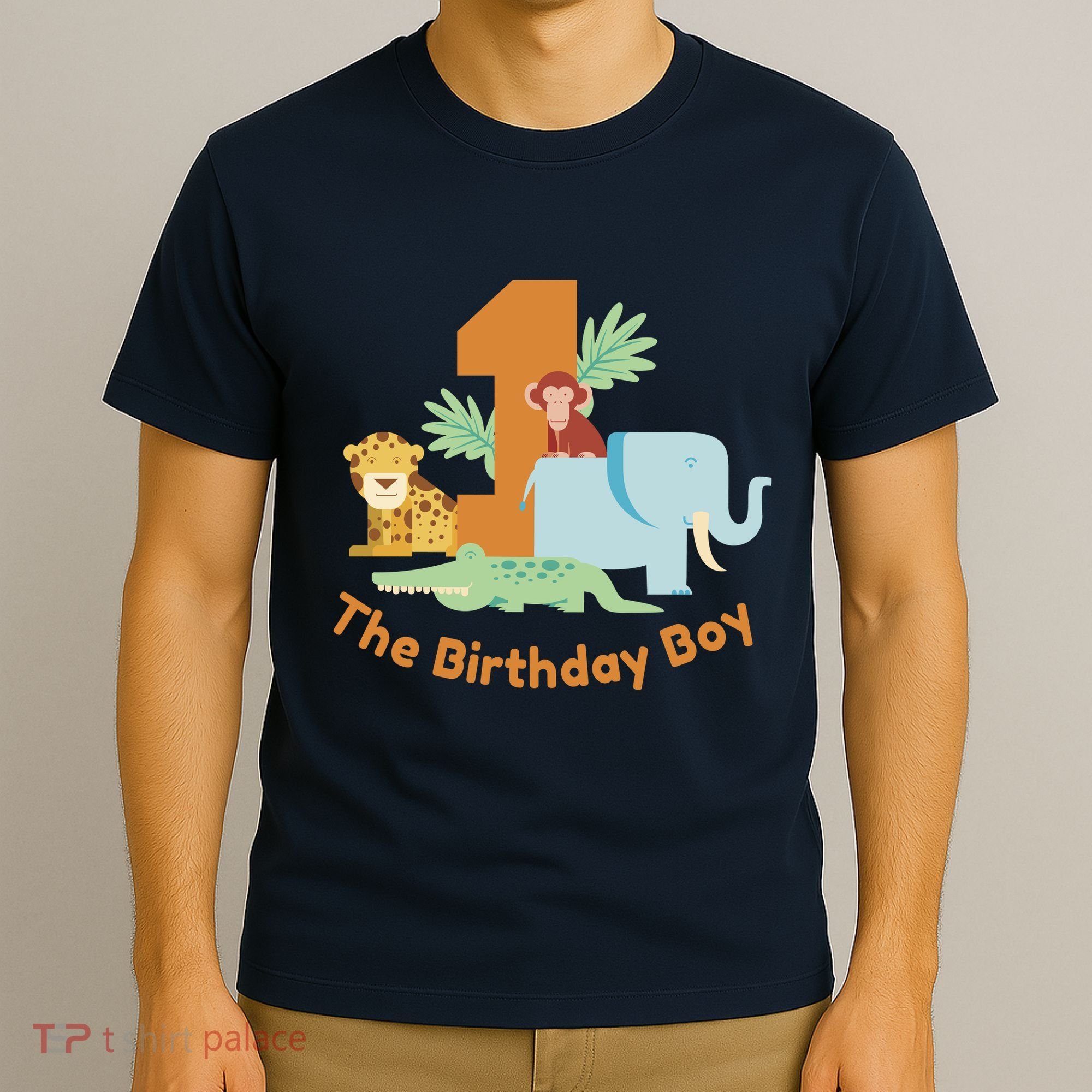 1st Birthday Boy Animal Jungle T-Shirt