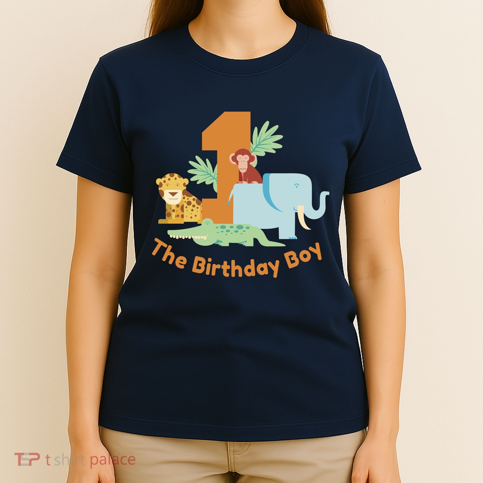 1st Birthday Boy Animal Jungle T-Shirt