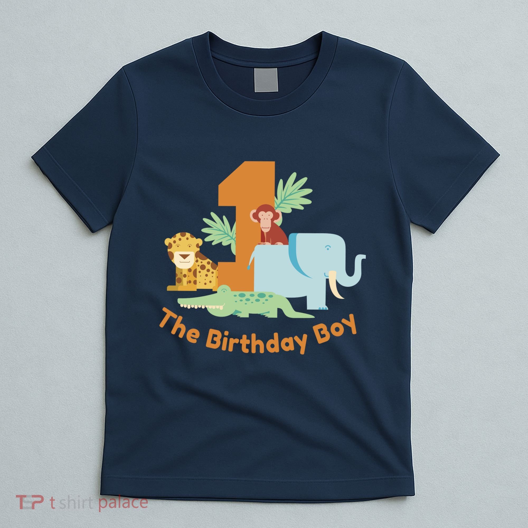 1st Birthday Boy Animal Jungle T-Shirt