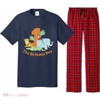 1st Birthday Boy Animal Jungle Pajama Set thumb 0