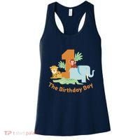 1st Birthday Boy Animal Jungle Women's Tank Top thumb 0