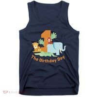 1st Birthday Boy Animal Jungle Tank Top thumb 0