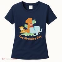 1st Birthday Boy Animal Jungle Women's T-Shirt thumb 0