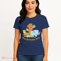 1st Birthday Boy Animal Jungle Women's T-Shirt thumb 4