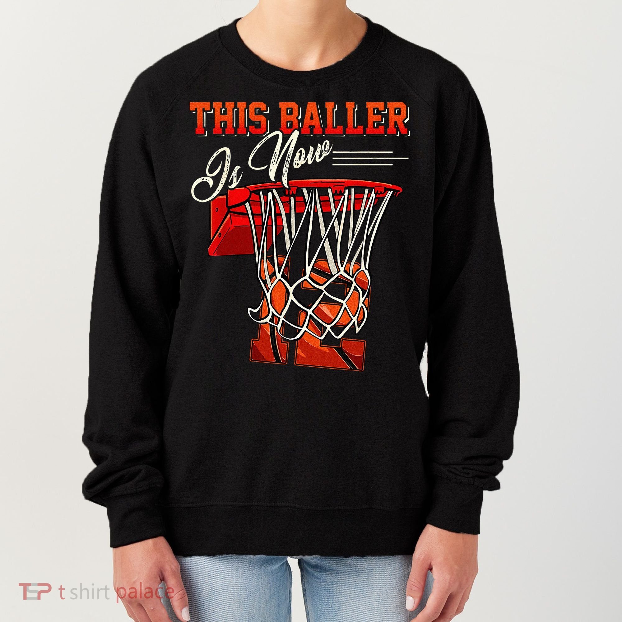 12th Birthday Basketball 12 Years Old Gift Women's Sweatshirt