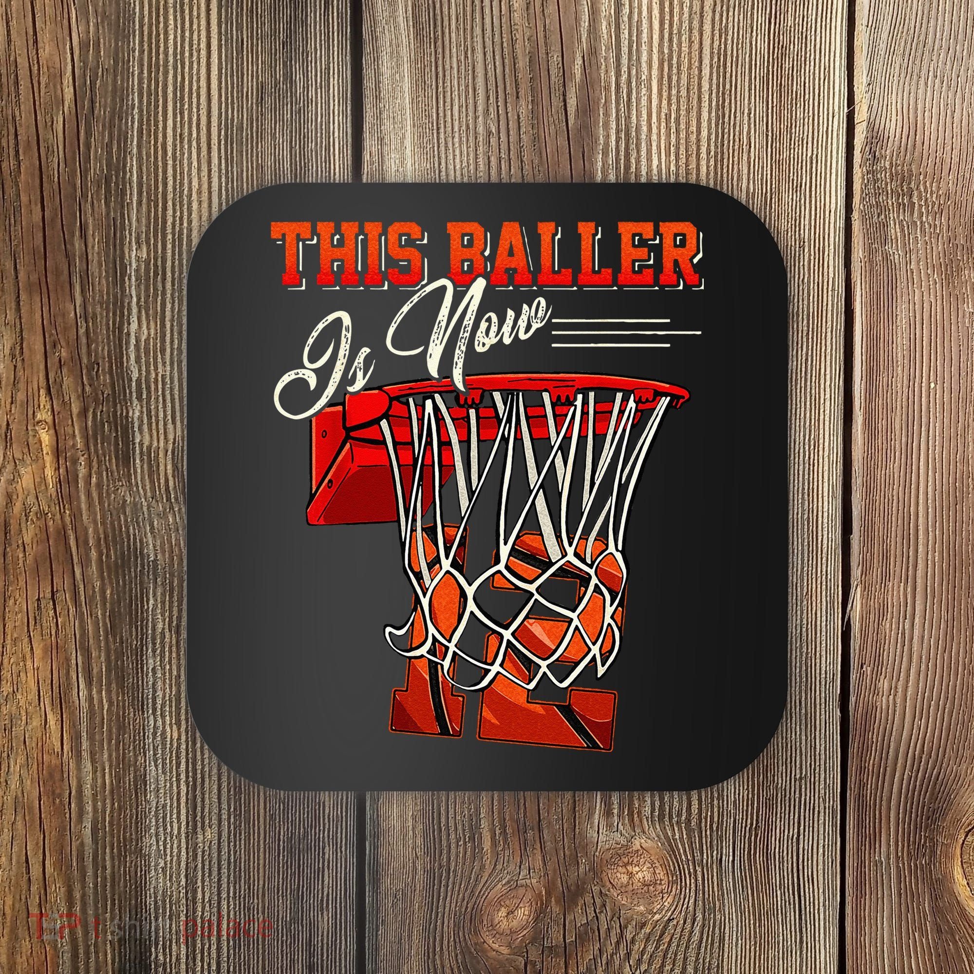 12th Birthday Basketball 12 Years Old Gift Coaster