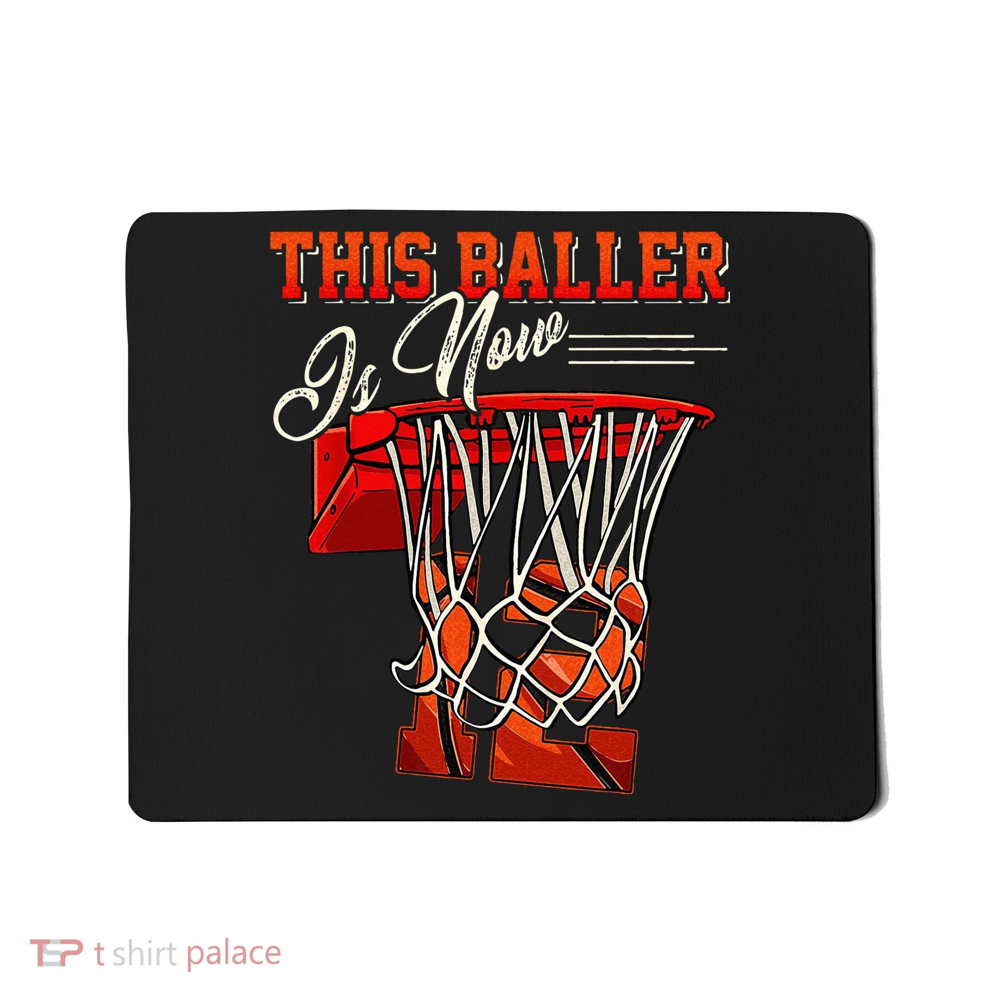 12th Birthday Basketball 12 Years Old Gift Mousepad