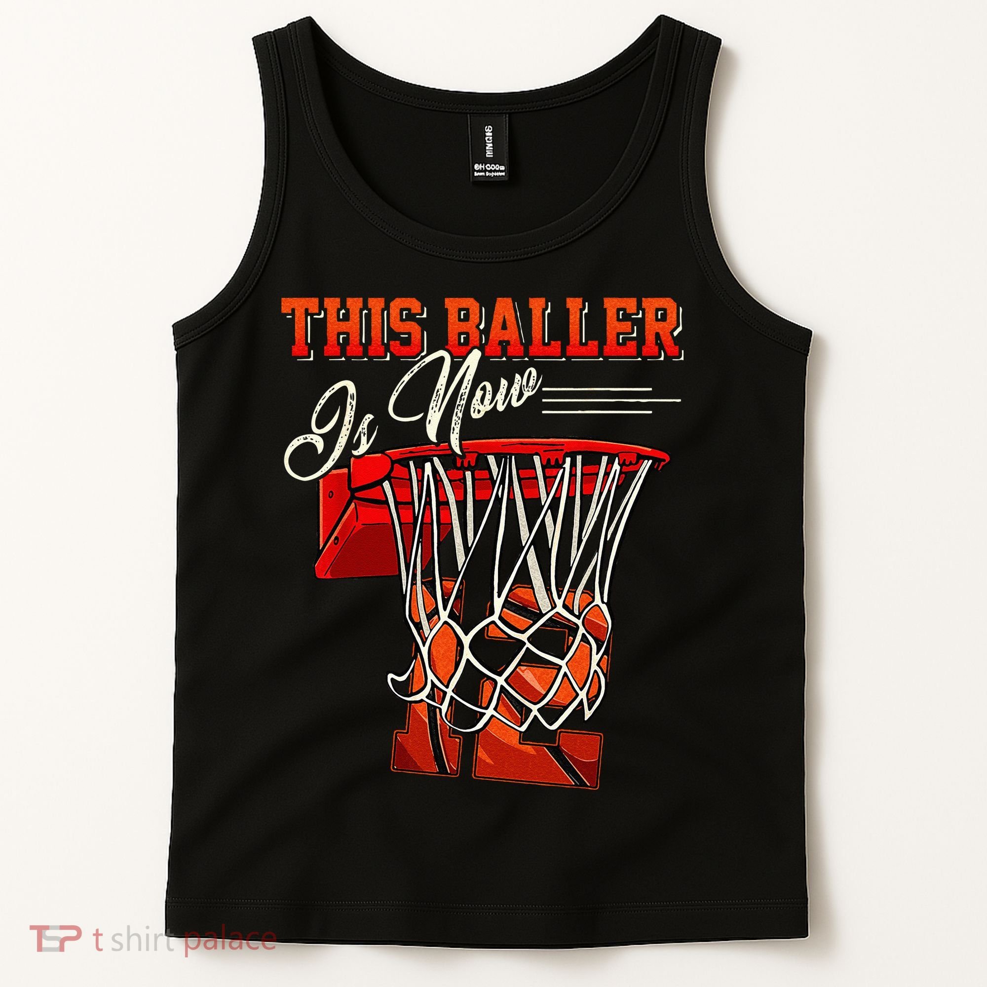 12th Birthday Basketball 12 Years Old Gift Tank Top