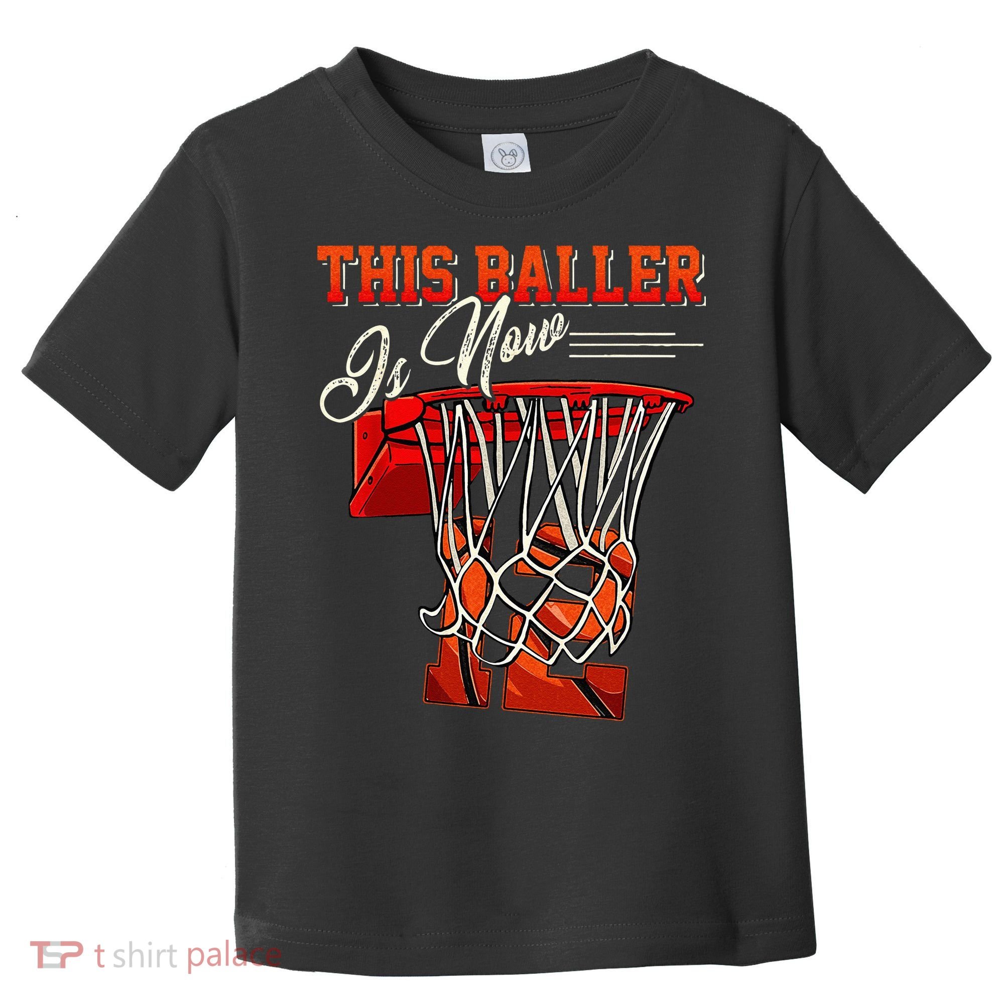 12th Birthday Basketball 12 Years Old Gift Toddler T-Shirt