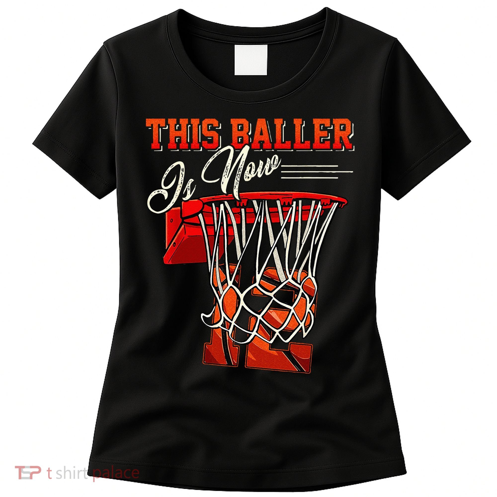 12th Birthday Basketball 12 Years Old Gift Women's T-Shirt
