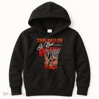 12th Birthday Basketball 12 Years Old Gift Kids Hoodie thumb 0