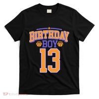 13th Birthday Basketball Lover 13 Years Old Bday T-Shirt thumb 0