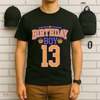 13th Birthday Basketball Lover 13 Years Old Bday T-Shirt thumb 6